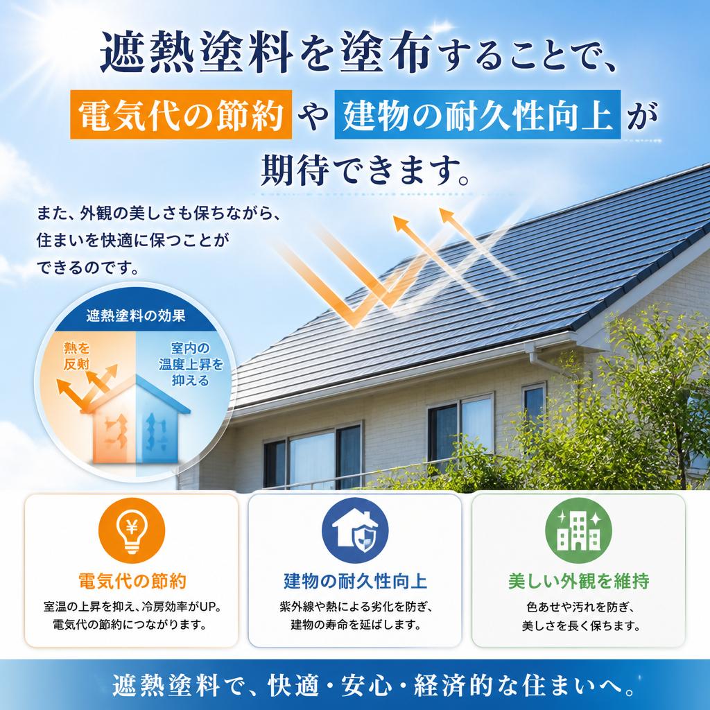 遮熱塗料のメリット