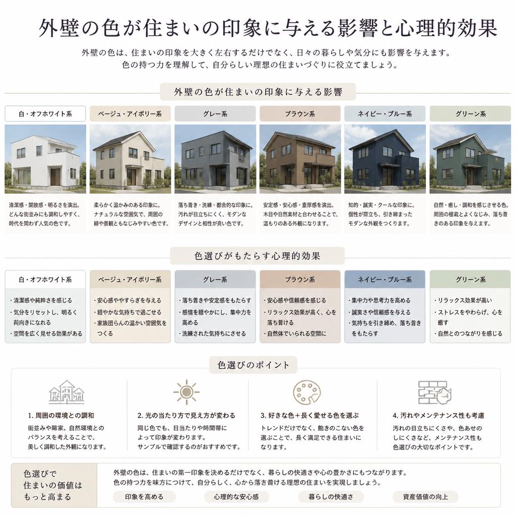 色が与える住まいの印象