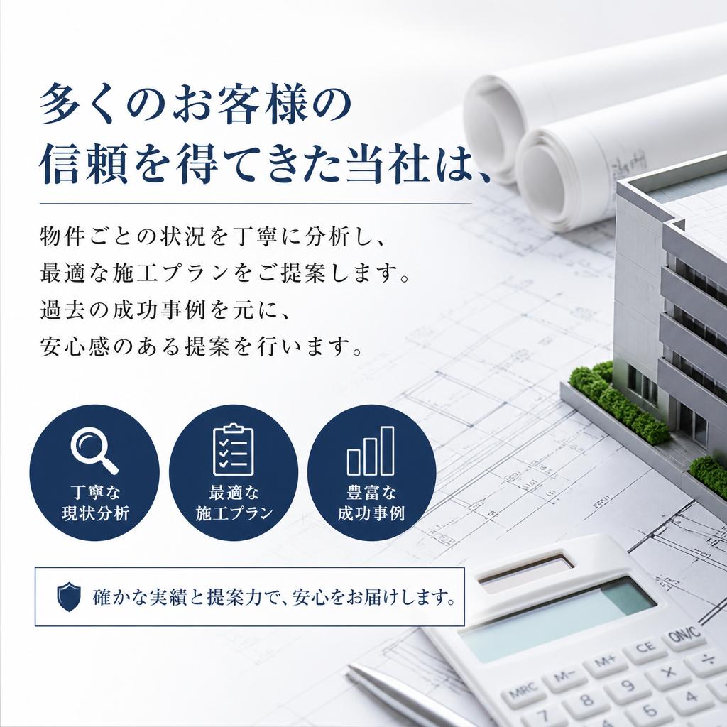 実績に基づく施工プラン