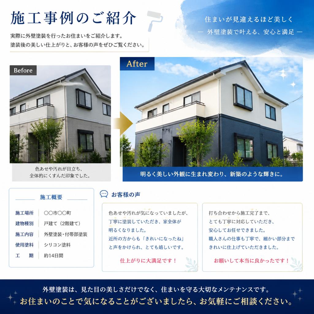 施工事例とお客様の声