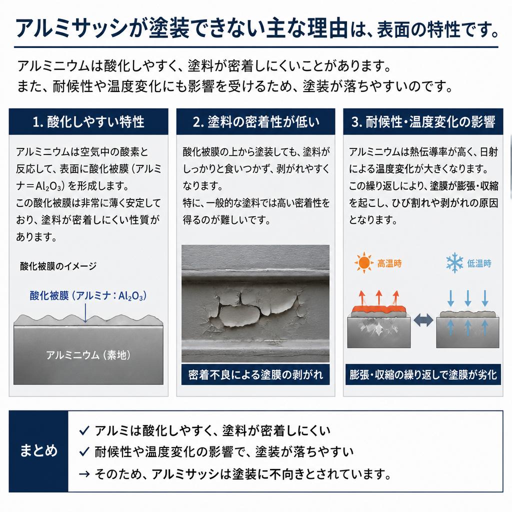 塗装できない理由とは？