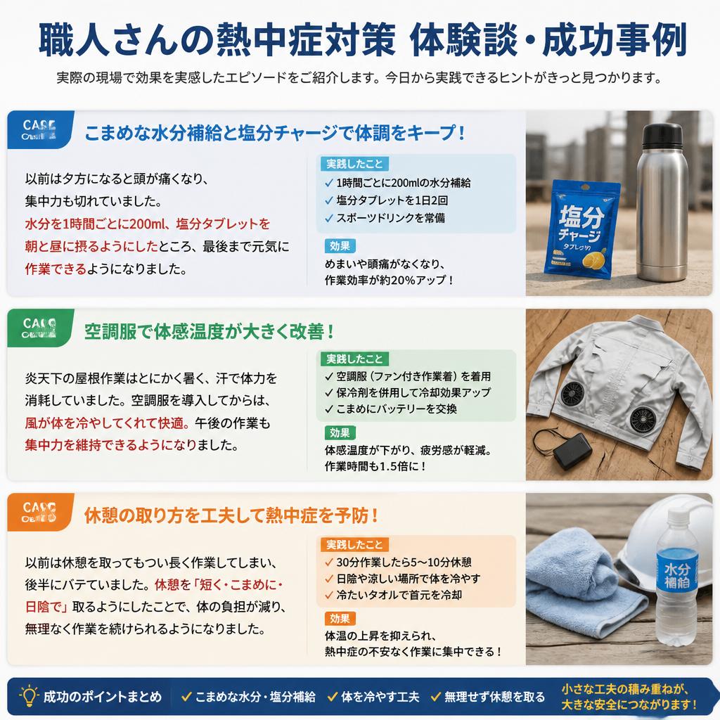 実際の対策事例｜成功した職人さんの声
