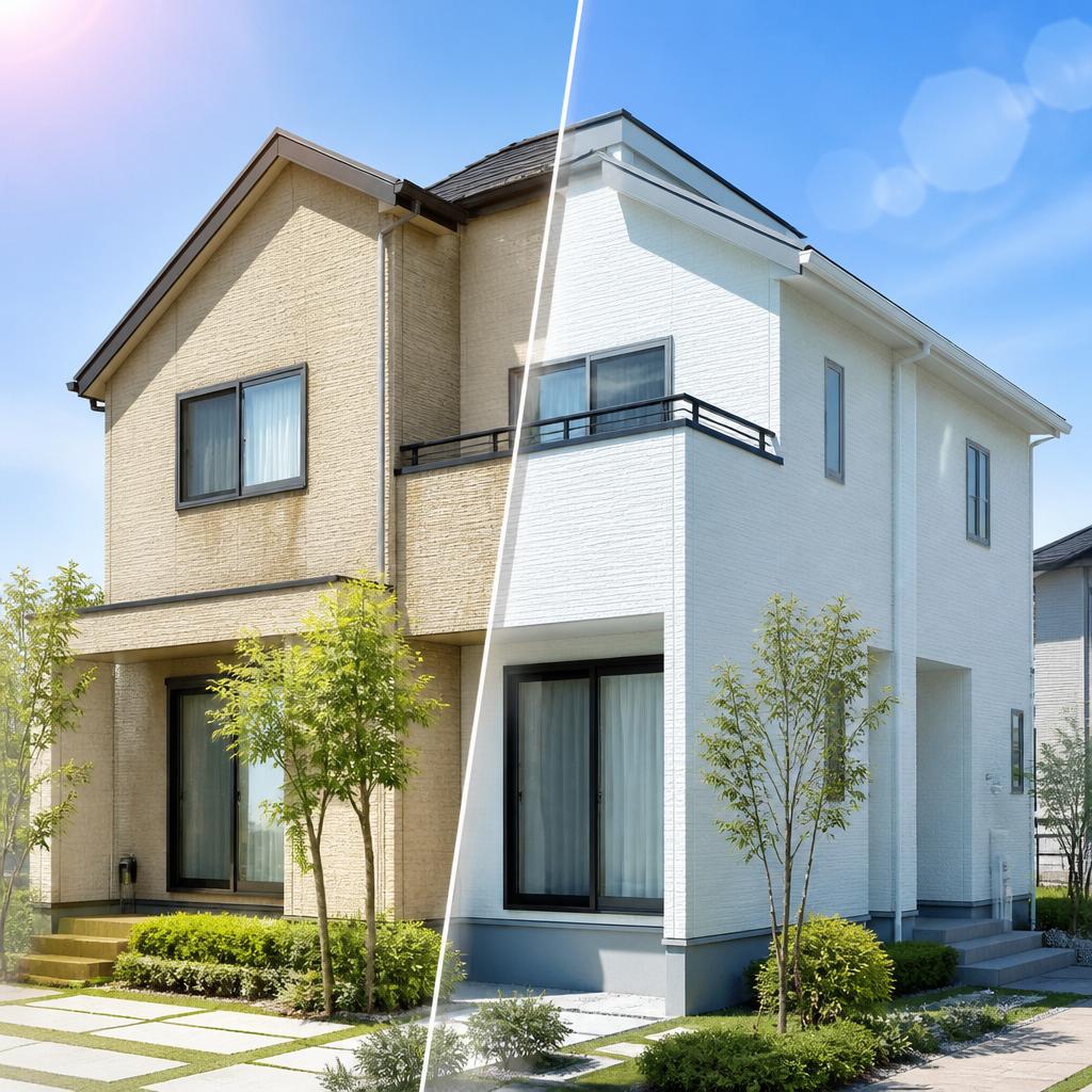 外壁塗装で快適な住まいを実現！遮熱効果で、省エネと美観を両立！